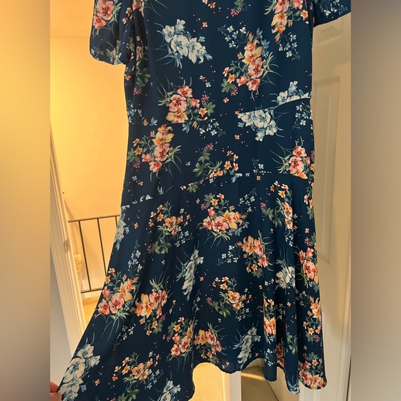 Loft Blue Floral Dress - Picture 2 of 4